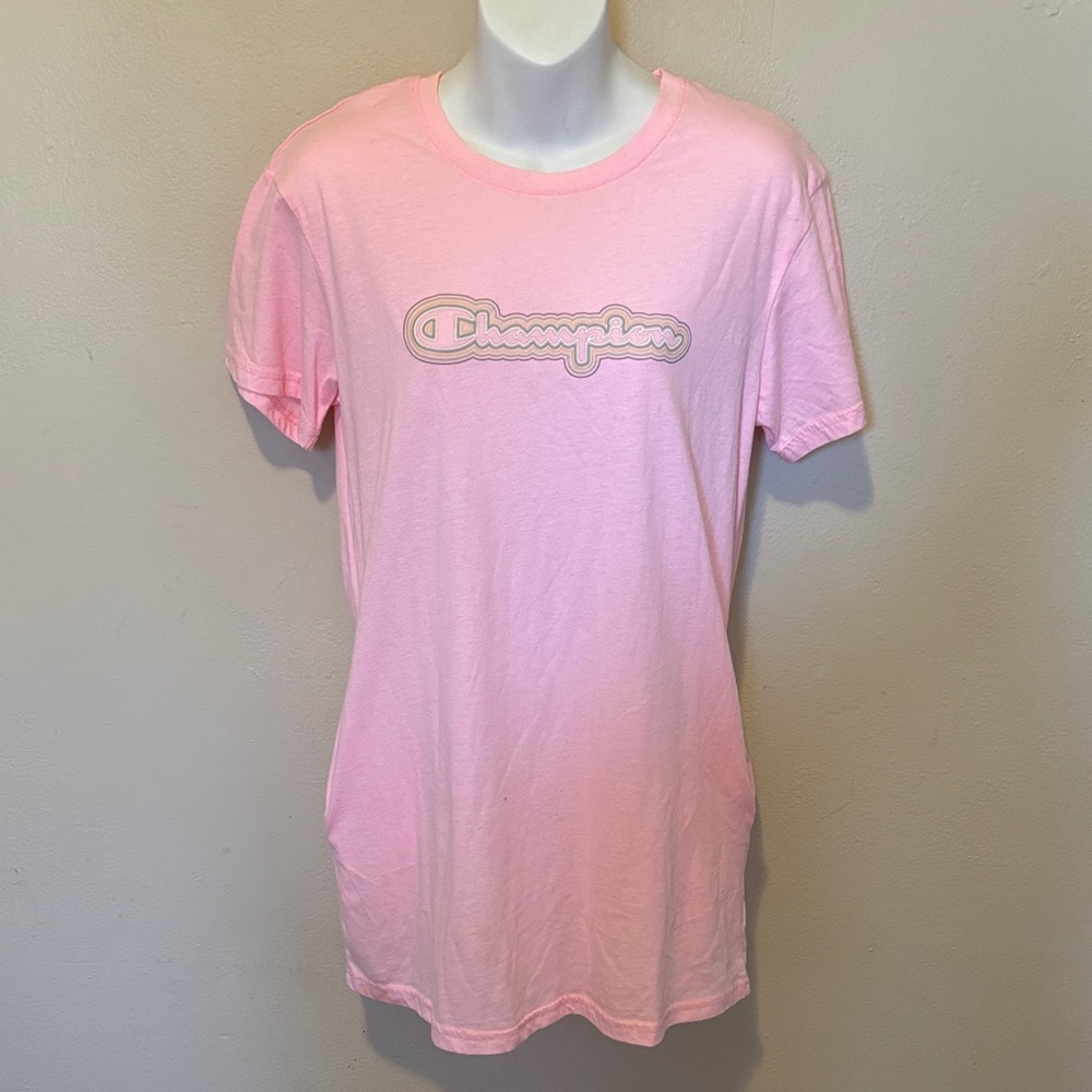 Champion Pink Logo T-Shirt Dress
